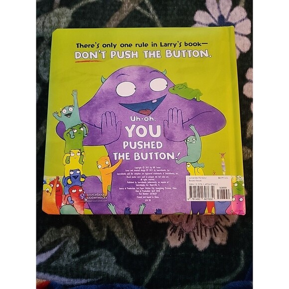 Don't Push the Button! - Hardcover By Cotter, Bill Children's Book Monster Fun - Picture 3 of 9